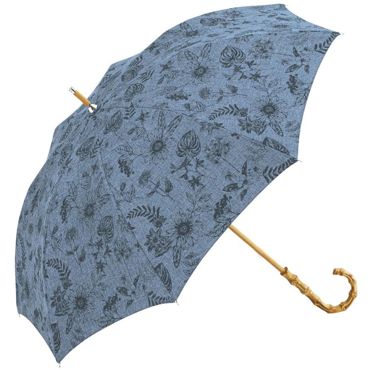 ボタニカルプリント/ネイビー