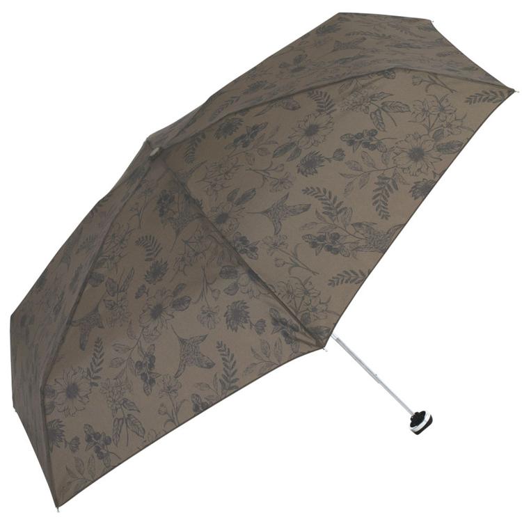 プリントフラワーブラウン