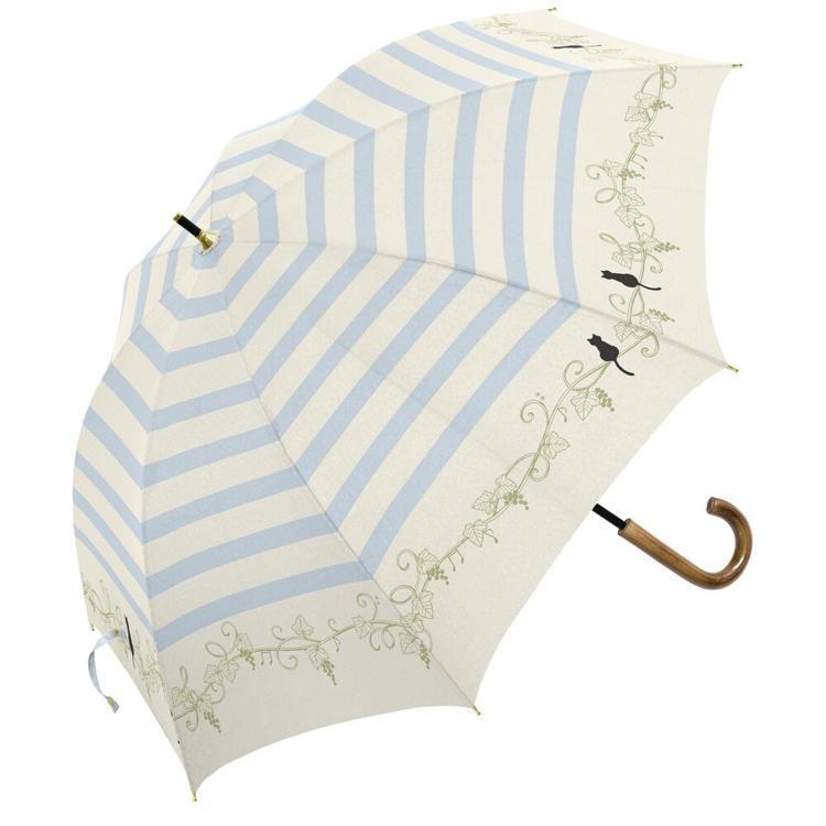 ボーダーと猫と音符/オフホワイト