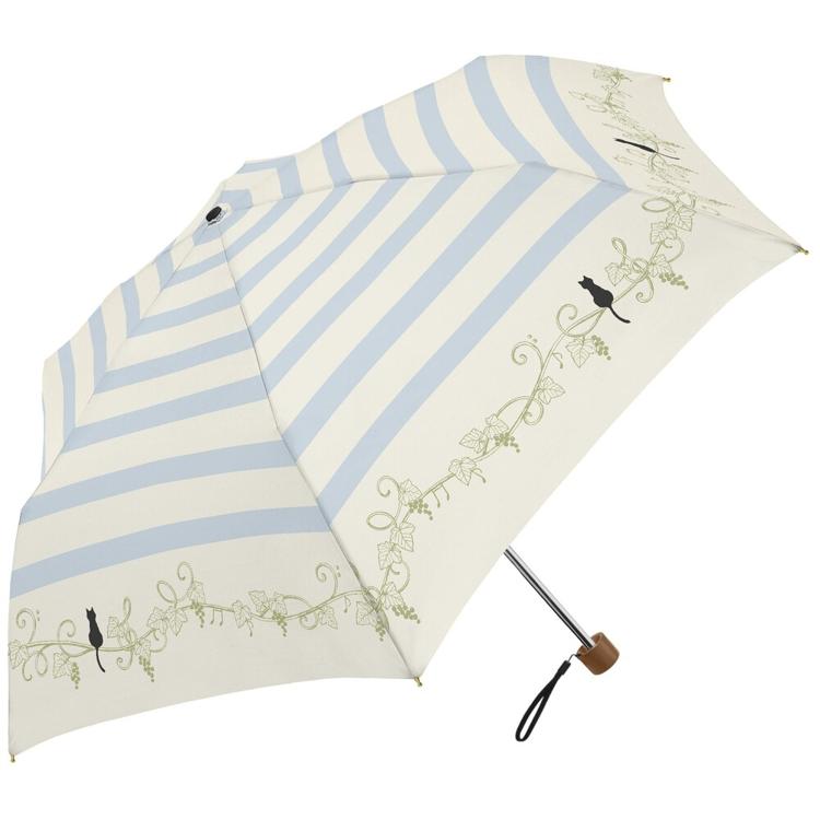 ボーダーと猫と音符/オフホワイト