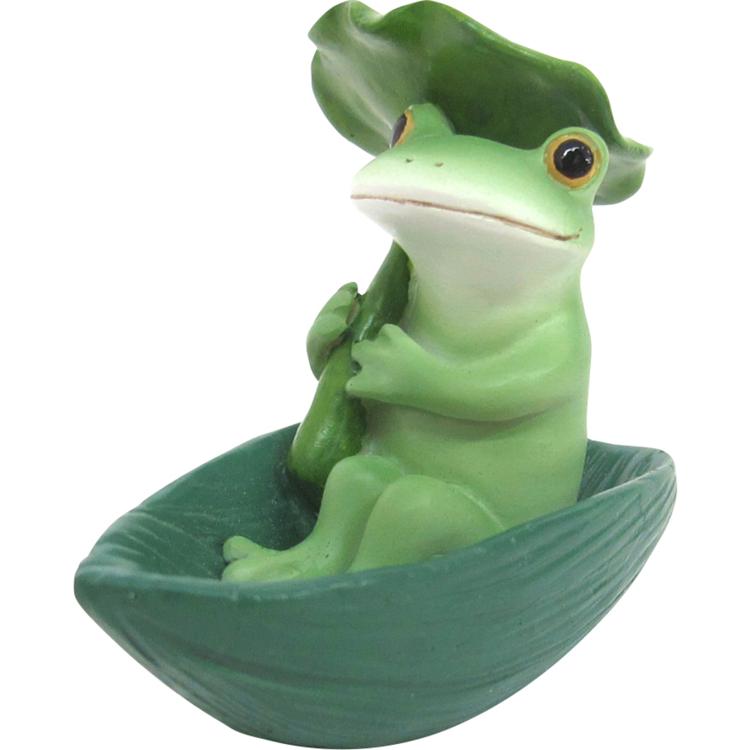 73047.葉っぱボートで出発