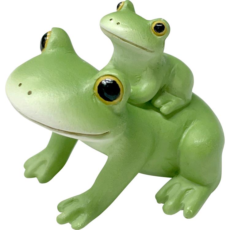 73784.おんぶ親子カエル