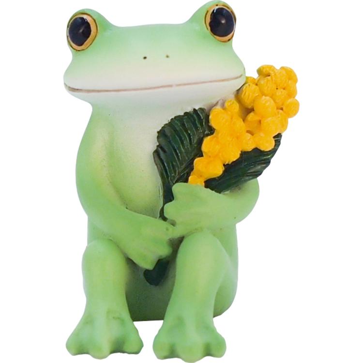 ミモザとカエル