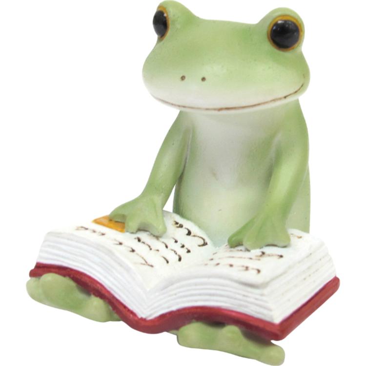 本読むカエル