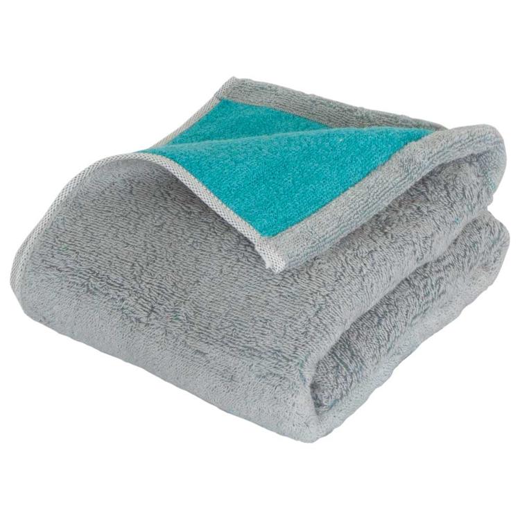 グレー/ターコイズ