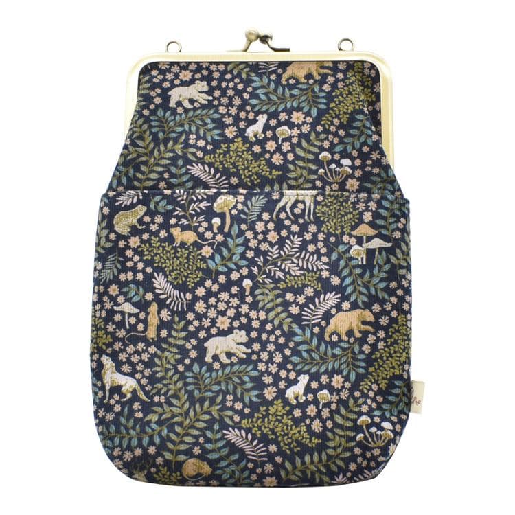 森と動物.ネイビー