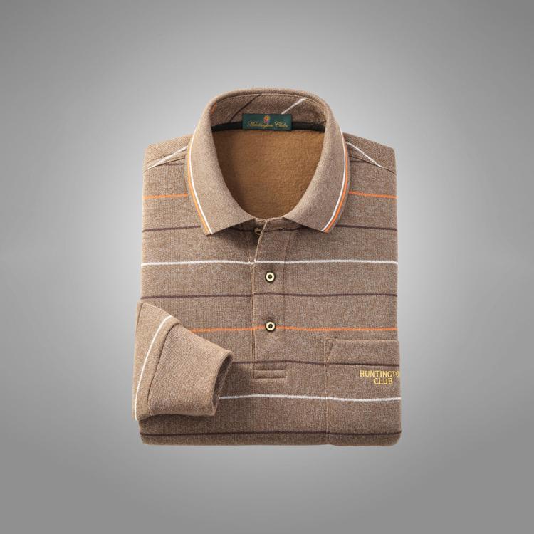 ボーダー柄/ブラウン