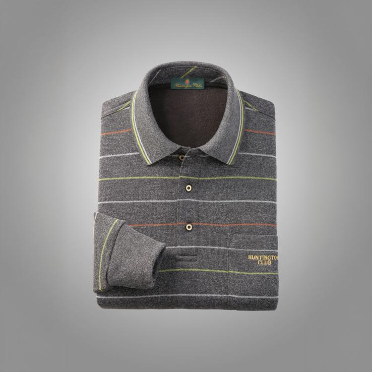 ボーダー柄/チャコール