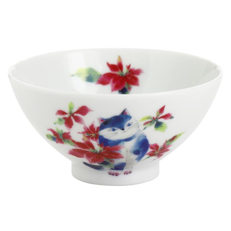 ひだまり猫/ポインセチア