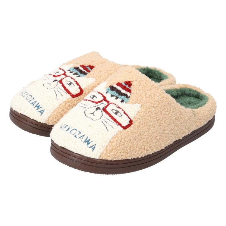 ネコザワさん柄/ベージュ