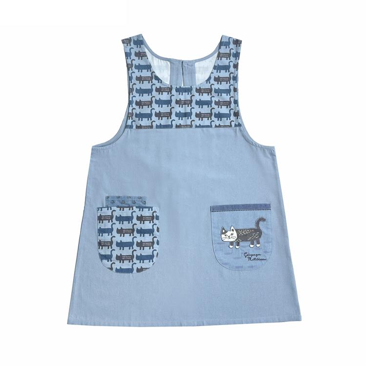 マチルダさん柄.ブルー