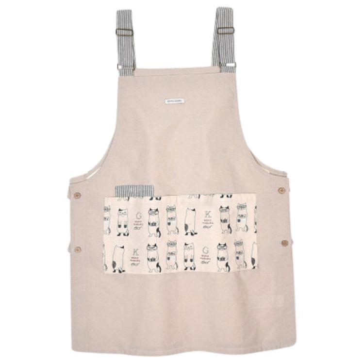 ネコまるけ柄.ベージュ