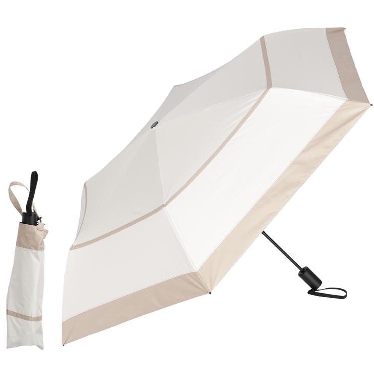 ボーダーオフxベージュ