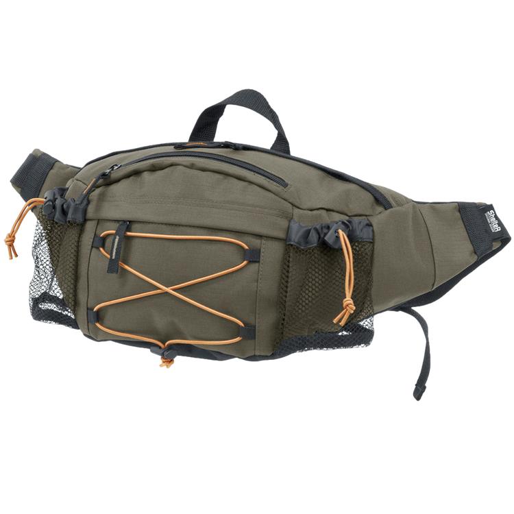 カーキxオレンジ