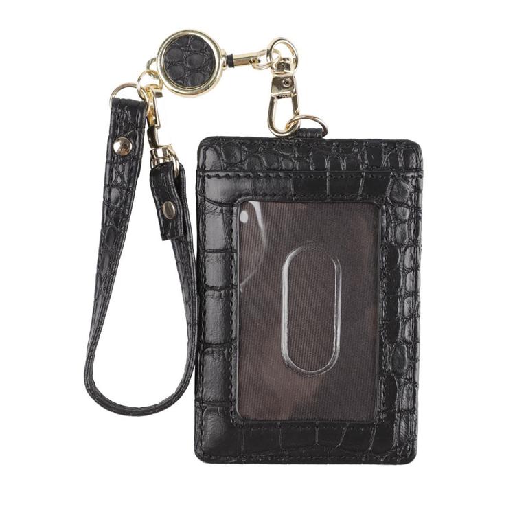 ブラック/クロコ型押し