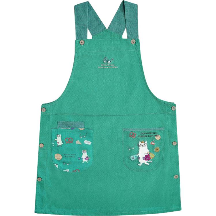 両脇釦あき/ブルーグレー