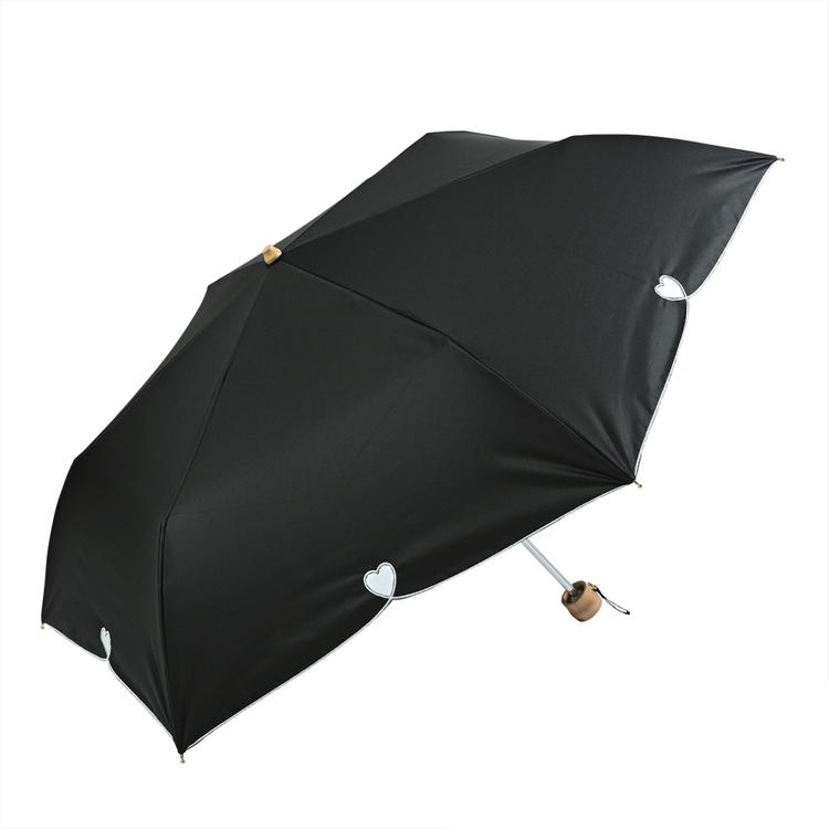 オーガンジーハートブラック