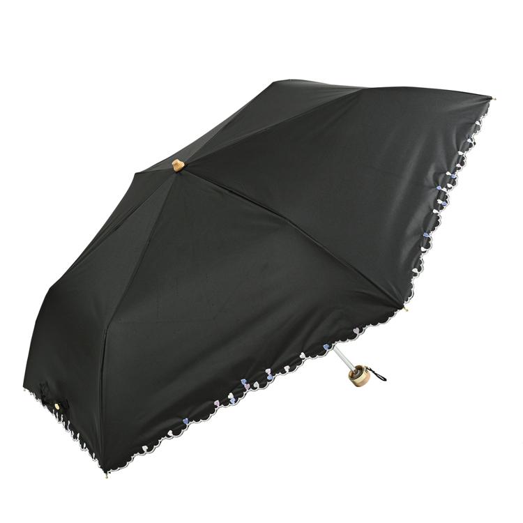 プチハート刺繍ブラック