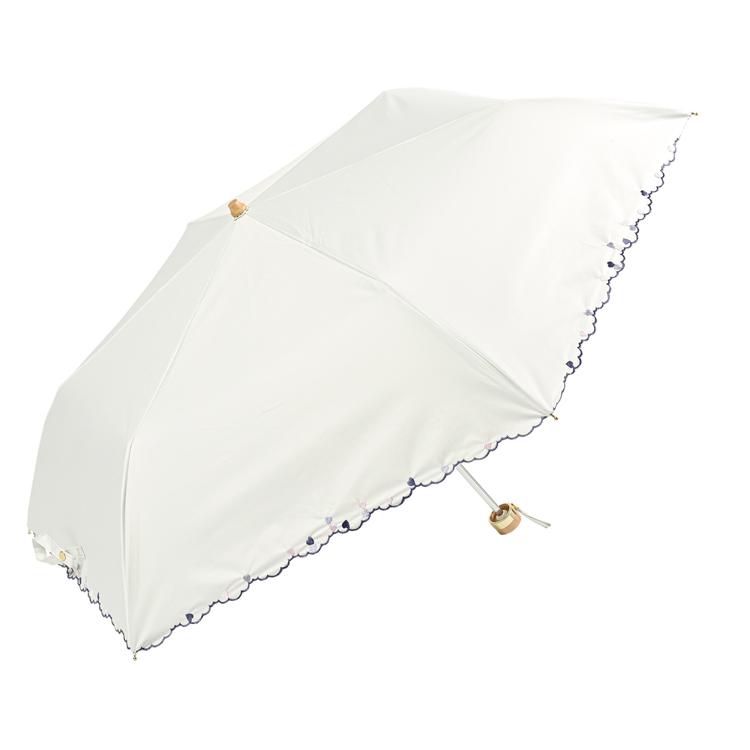 プチハート刺繍オフホワイト