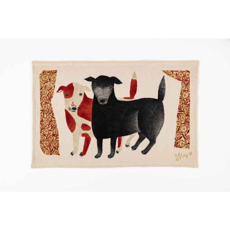 イヌ/黒犬チョークと赤斑犬のテン