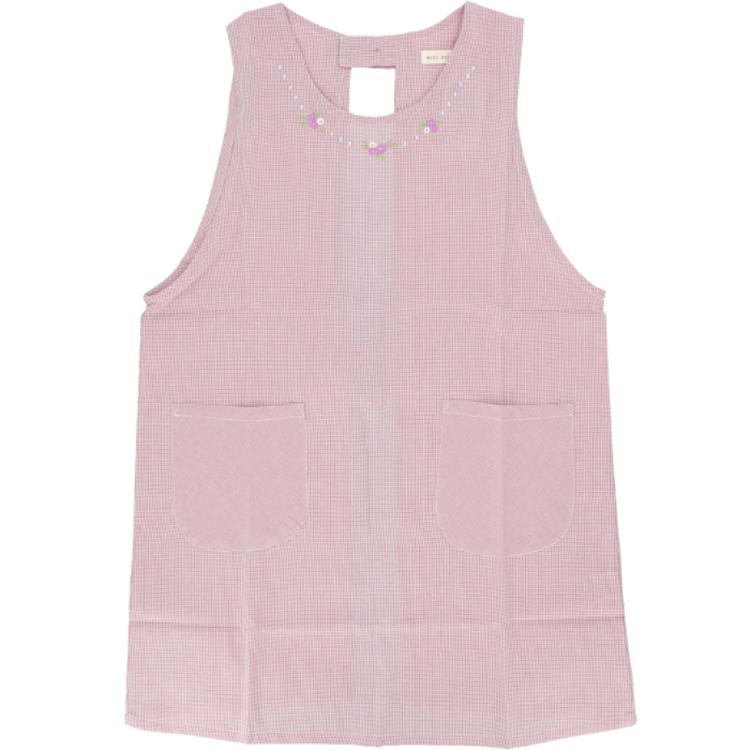 ネックレス刺繍ピンク