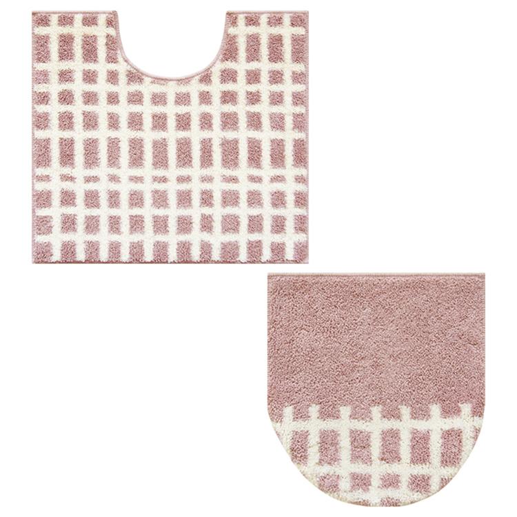 チェックピンク×ピンク