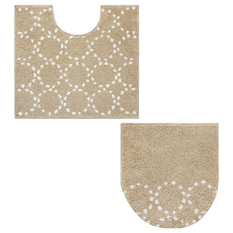 ドットベージュ×ベージュ