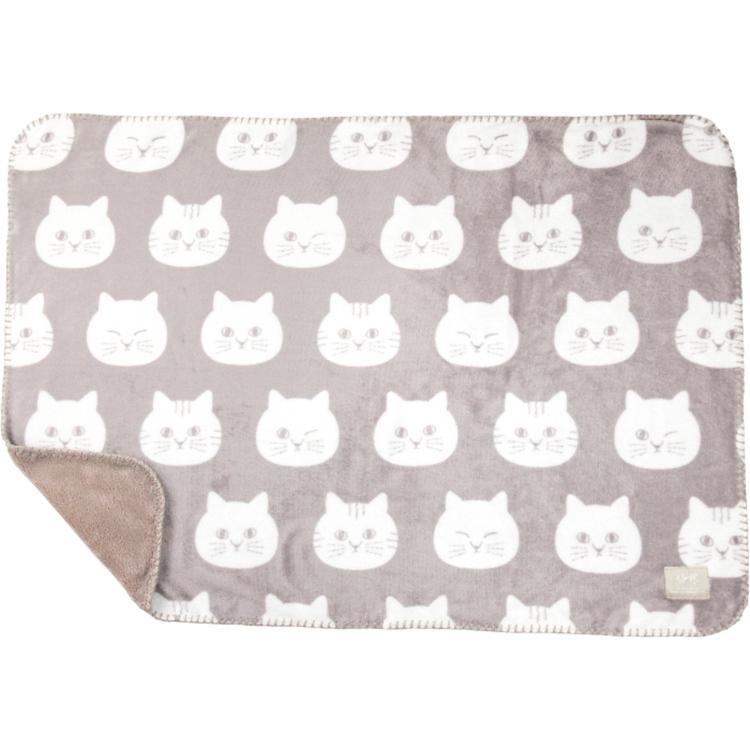 フェイス柄.ベージュ