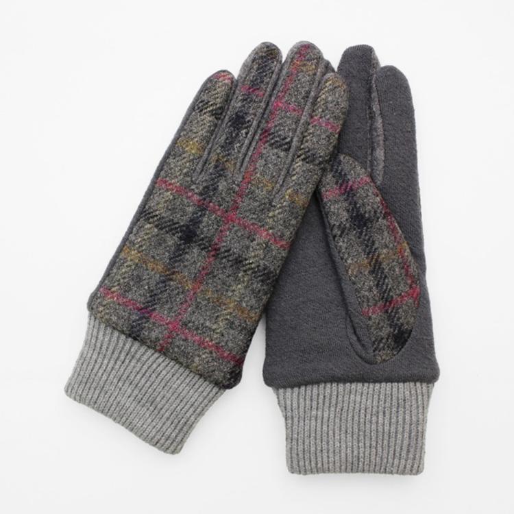 チェックグレー