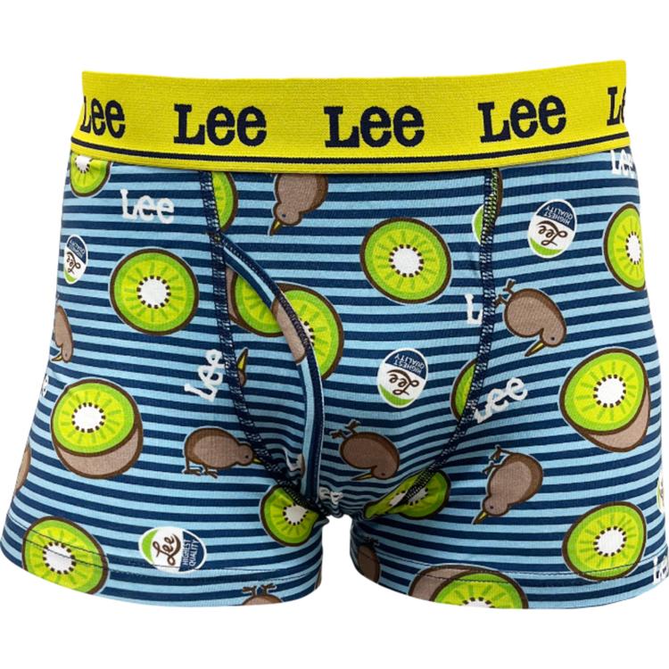 キウイ柄ブルー