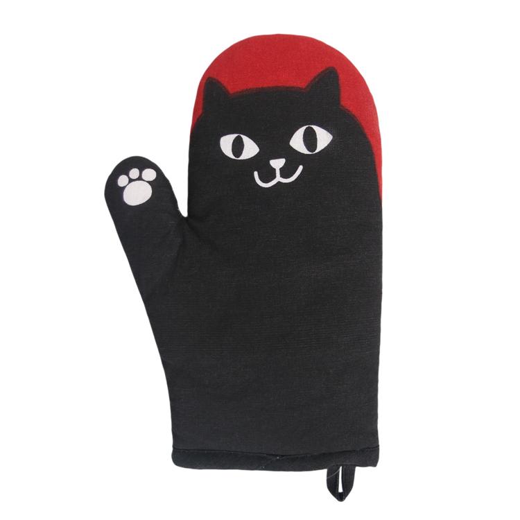 ミトンネコマン/ブラック