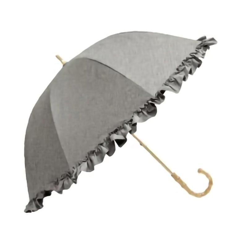 リネン風フリルグレー