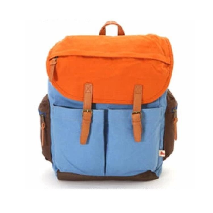 B.オレンジx水色xブラウン