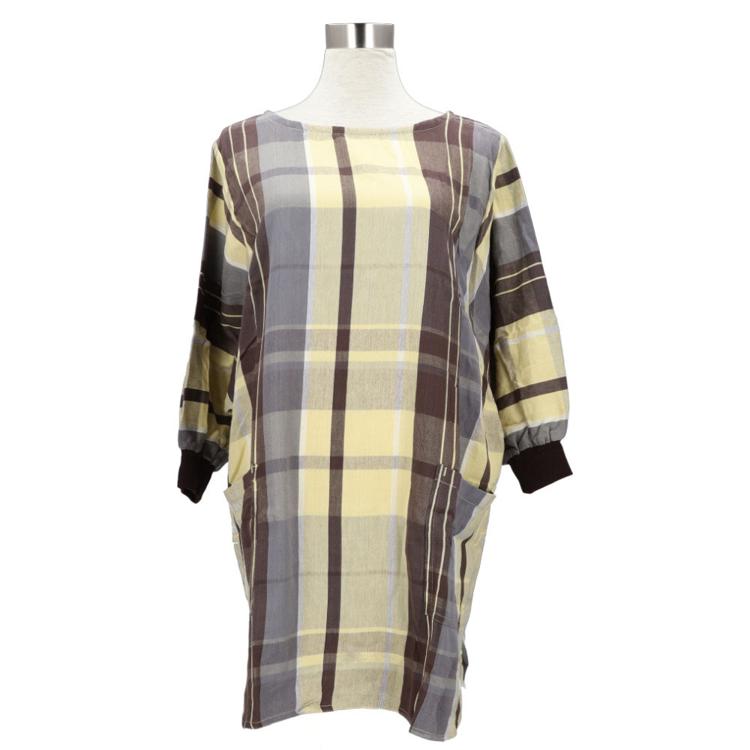 ヒュージチェック/イエロー