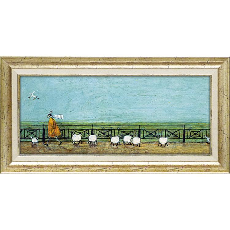 ひつじ達と散歩