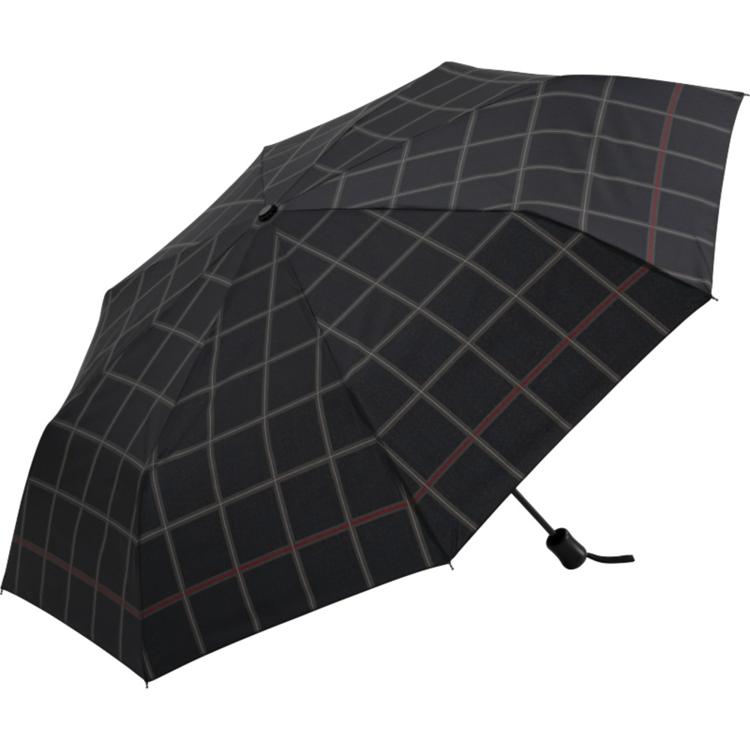 チェックブラック（カーキ）