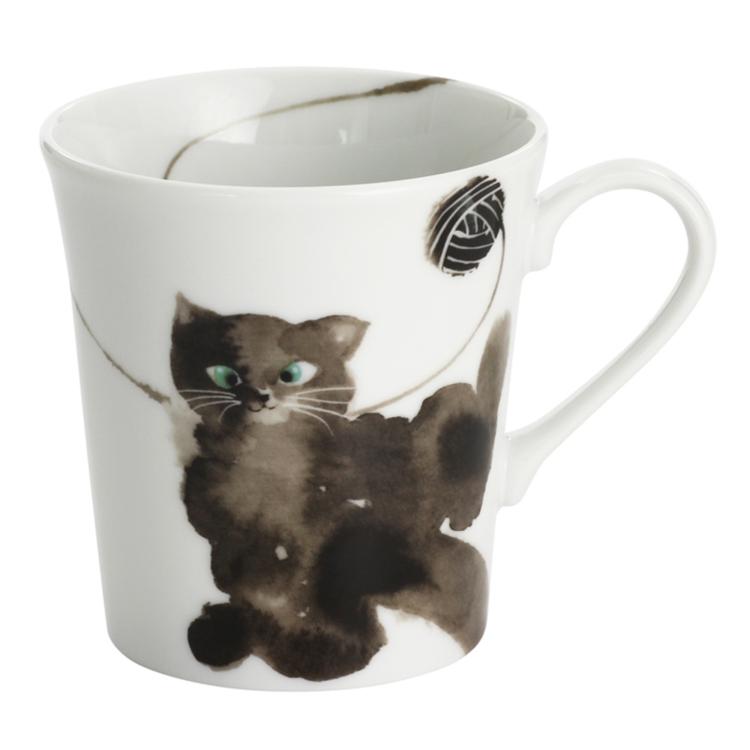 モコ猫/黒おすわり