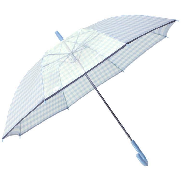 ギンガムチェック.サックス