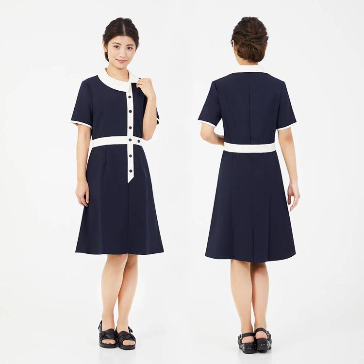 ネイビー×クリーム