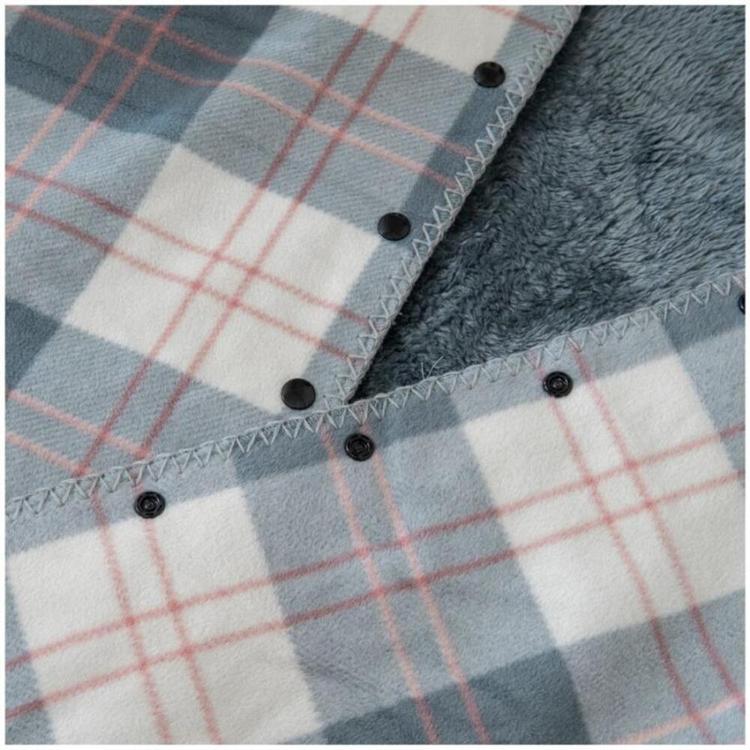 ブルーxブラウン系チェック