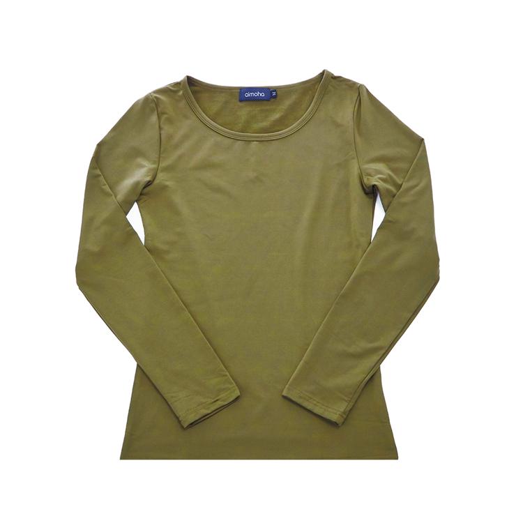 Uネック.カーキ