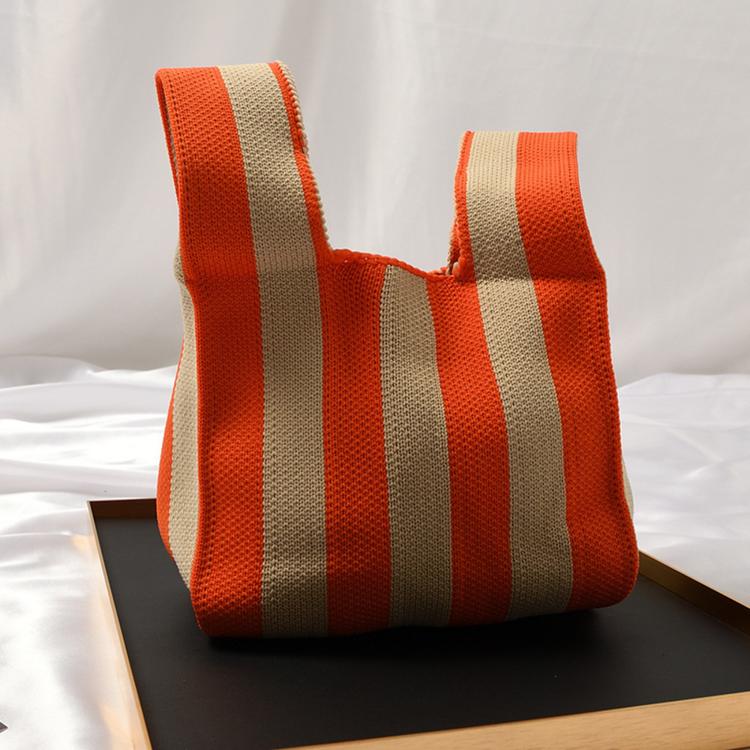 ストライプ×オレンジベージュ