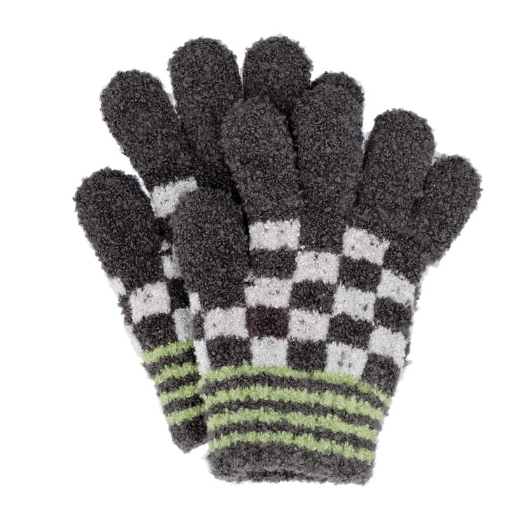 ブロックチェックグレー