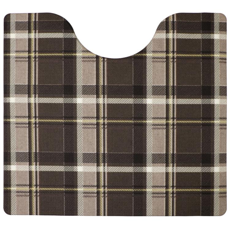 チェックブラウン