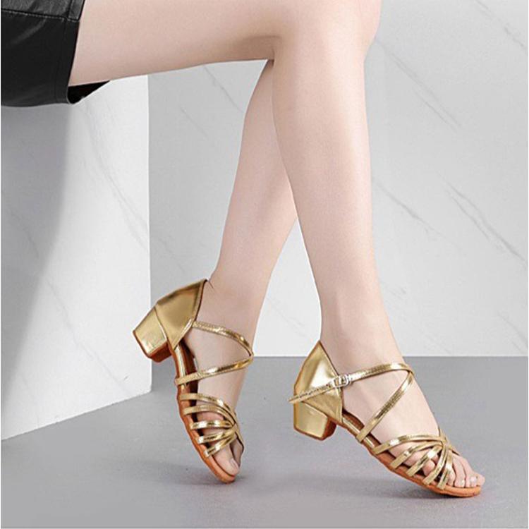 社交ダンス　ラテンシューズ　ダンスシューズ サンダル　ミュール　23.5