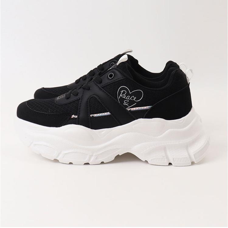 スニーカー 厚底 運動靴 キッズ 女の子 子供靴 幅広 軽量 ベルクロ 22 キッズ スニーカー 女の子 幅広 運動靴 小学生 3E かわいい