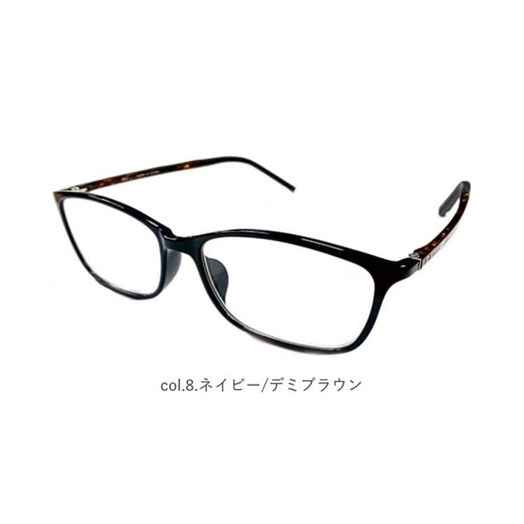リーディンググラス 老眼鏡 UV ブルーライトカット +1.0 ブラウンデミ