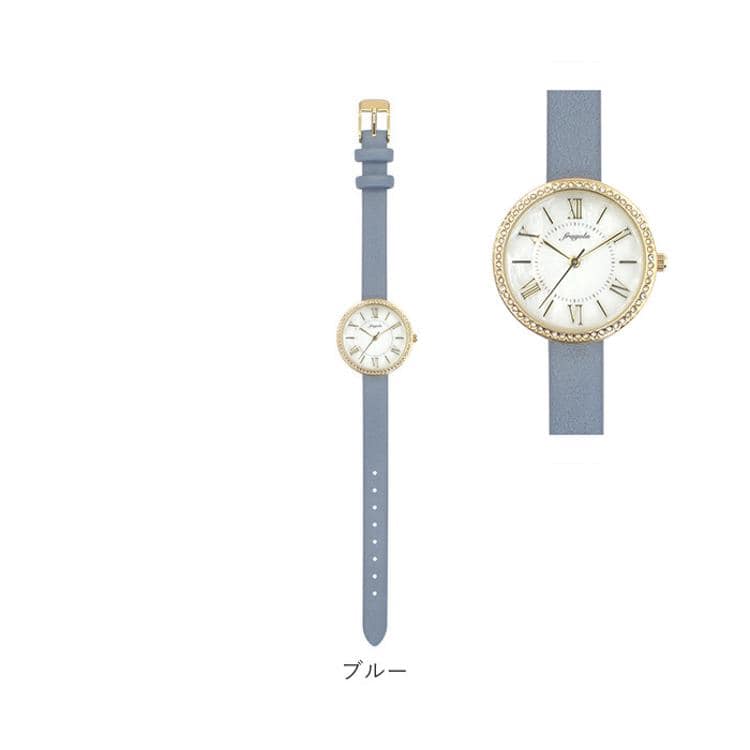 腕時計 レディース クォーツ シンプルな高級感覚のある女性腕時計 ローマ数字のスモールダイヤルとラインストーン - アナログ（クォーツ式）