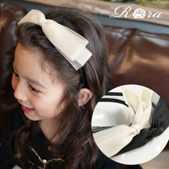 Rora カチューシャ キッズ 通販 ダリアナ リボン 髪飾り 髪留め 髪どめ ヘアアクセサリー ヘアバンド ヘッドドレス 子供 女の子 大きめ サテン 結婚式 発表会 七五三 フォーマル 可愛い おしゃれ かわいい オシャレ 子ども用アクセサリー キッズファッション