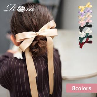 Rora ヘアゴム キッズ 通販 レア ロングリボン 髪ゴム 髪飾り 髪どめ 髪留め ヘアアクセサリー 子供 子ども こども 女の子 大人 女子 発表会 結婚式 入学式 卒業式 フォーマル かわいい おしゃれ オシャレ 可愛い 小学生 子ども用アクセサリー キッズファッション